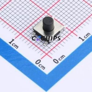 TSE06313-050D533DA-R1000 Tactile Switch SMD-4P,6.4x6.1mm Switch Single Pole Single Throw Round Button 2.8N 6.1mm - Product Image 1