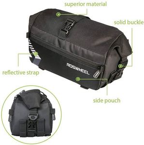 Bolsa de bicicleta tipo Pannier de fábrica BSCI, 6L, multifuncional, para asiento trasero de bicicleta y bandolera con asa enrollable - Product Image 6