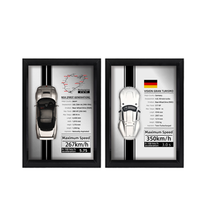 โครงรถสปอร์ต 3 มิติ สเกล <span class=keywords><strong>1</strong></span>:<span class=keywords><strong>32</strong></span>: โมเดลรถซูเปอร์คาร์โลหะผสมสำหรับตกแต่งผนัง - Product Image 1