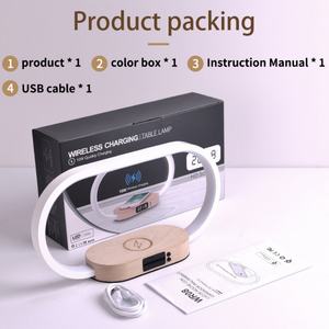Meilleures ventes - Lampe de nuit sans fil RGB à commande tactile, horloge numérique, chargeur sans fil 15W 10W avec lampe de chevet - Product Image 6