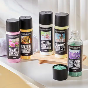 Sels de bain moussants parfumés aux fleurs romantiques, exfoliants, qualité spa, senteurs de jasmin, de rose et de lavande, fabriqués en Corée, ingrédients naturels - Product Image 2