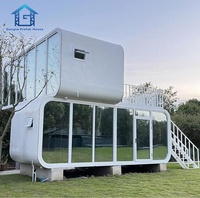 Vente en gros OEM Personnalisé Cabines Apple de 20 et 40 pieds, Mini-maisons doubles avec salle de bain et cuisine pour villas de vacances et hôtels