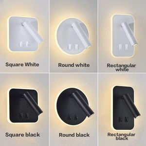 Nordic moderno LED lettura luce semplice creativo girevole lampada da parete comodino per camera degli ospiti dell'hotel camera studio camera da letto in alluminio - Product Image 6