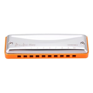 KONGSHENG Benders Harp 10 Hole 20 Tone <span class=keywords><strong>Blues</strong></span> Beginner <span class=keywords><strong>Armónica</strong></span> en la clave <span class=keywords><strong>de</strong></span> C (naranja) - Product Image 4