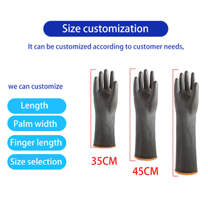 Gants en latex très vendus, résistants aux acides et aux alcalis, résistants aux perforations, antidérapants, imperméables, durables, hautement élastiques, 35-55 cm - Product Image 6