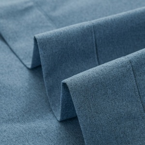 Usine pas cher vente GRS Certification haute qualité 280 largeur100 % occultant Double face coton-like lin tissu rideau personnalisé - Product Image 4