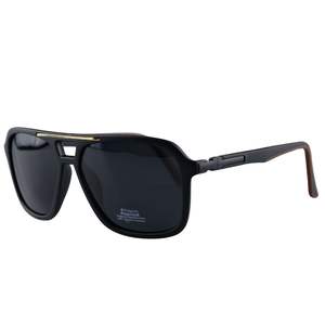 แว่นกันแดดนักบินวินเทจสำหรับผู้ชายแว่นตาขี่มอเตอร์ไซค์สไตล์พังก์กรอบสี่เหลี่ยมสะพานสองชั้นแบบย้อนยุค - Product Image 6