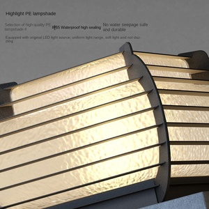 ไฟเสาพลังงานแสงอาทิตย์ LED สไตล์ยุโรปหรูหราทันสมัยสำหรับโรงแรมสวนวิลล่าตกแต่งผนังที่อยู่อาศัยตรงจากโรงงาน - Product Image 6