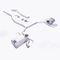 Système d'échappement complet avec silencieux et soupape pour Audi A5 A4 2.0T B9 B9.5 4WD, vente directe d'usine GFC