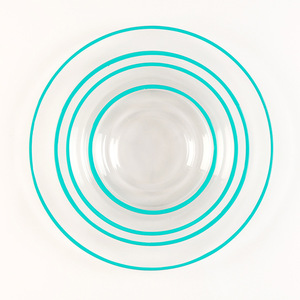 <span class=keywords><strong>Assiette</strong></span> plate transfrontalière en verre à bord doré avec incrustation dorée, style occidental, pour steak, fruits, collations et présentation - Product Image 3