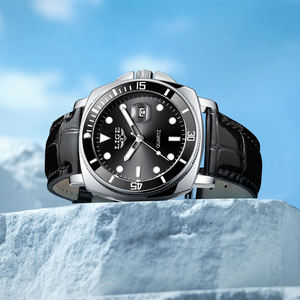 <span class=keywords><strong>Reloj</strong></span> de Cuero Negro <span class=keywords><strong>LIGE</strong></span> LG89155 a <span class=keywords><strong>Precio</strong></span> de Mayoreo para <span class=keywords><strong>Hombre</strong></span>, <span class=keywords><strong>Reloj</strong></span> de Cuarzo con Fecha, Fácil de Leer, Regalo para Esposo, Padre, Cumpleaños - Product Image 4