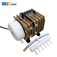 Pompe à air d'aquarium portable électromagnétique DGOzone 60 Lpm, outils pneumatiques, compresseurs d'air électromagnétiques 60 Lpm