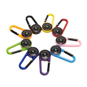 Multi Functional Compass <b>Carabiner</b> Keychain Outdoor Navigation Tool With ABS Body And Direction Indicator For Hiking Camping - Product Image 1