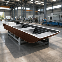 Nouveau bateau en aluminium Jon de 10 à 16 pieds, fond plat, eau peu profonde, pêche, chasse au canard, stable, léger, certifié CE, moteur en option