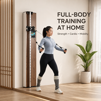 Appareil de musculation mural intelligent avec résistance numérique de 1 à 100 kg, double moteur, machine à câbles pour la maison avec écran tactile
