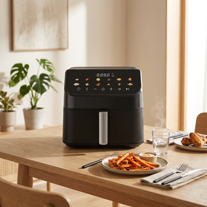 Friteuse à air moderne 3,1-4 L avec écran tactile LCD, cuisson rapide, four électrique multifonction, revêtement céramique antiadhésif - Product Image 4
