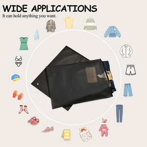 Fengxing High Quality Custom Biodegradable Black Matte Frosted Zip Seal Ziplock Plastic <strong>Packaging</strong> <strong>Bags</strong> for Clothing - Product Image 3