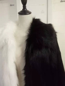 2020 inverno Punk Rock Con Cappuccio Giacca Lunga <span class=keywords><strong>Nero</strong></span> Bianco Patchwork di Pelliccia Del Faux Cappotto Degli Uomini Cappotto - Product Image 6