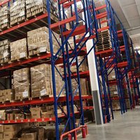 Système d'étagères de stockage industriel réglables et personnalisables, unités empilables, rayonnage métallique, rayonnage à palettes en acier pour entrepôt