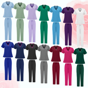 Unisex Dental <b>Scrubs</b> Split Set Moisture Wicking Hospital Uniforms for Clinic Nurse Veterinary Work <b>Clothes</b> - Product Image 4