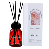 Diffuseur de parfum Rose Leaf Reed 110ml, romantique, confortable, moderne, élégant, parfum d'ambiance longue durée, couverture 30%, personnalisable, unisexe