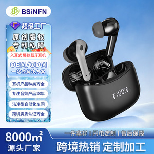 Auriculares Tws con cancelación de ruido, Bluetooth 5,0, carga tipo C, control táctil resistente al agua IpX4 para Ios y Android - Product Image 2