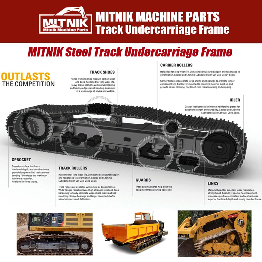 High-quality 10ton Steel Track Undercarriage Parts for