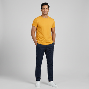 Chemise en flanelle 100% coton décontractée pour homme, t-shirt respirant en maille, grande taille, sans col, uni, teint, streetwear, confortable, plus - Product Image 1