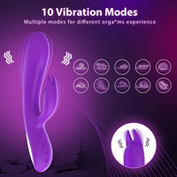 Schlussverkauf Großhandel G-Punkt wasserdichter Silikon-Häschen-Vibrator für Damenmasturbation 10-Frequenz-Vibrator sonstiges Sexspielzeug