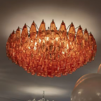 Lustre contemporain en verre de Murano italien