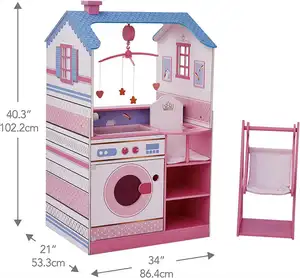 클래식 인형 변경 역 인형 집, 2022 공장 직접 판매 나무 아기 변경 테이블 장난감 척 house