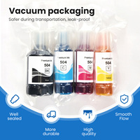 Kit Isi Ulang Tinta T504 Premium Kompatibel Botol Tinta 504 Tinta Dye Inkjet untuk Printer Epson Ecotank L4150 L6270 Tinta 502