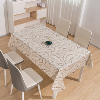 Nappe en PVC tissé RNPT avec imprimé floral, couleur et design personnalisables, résistante à l'huile et à l'eau pour tables rectangulaires