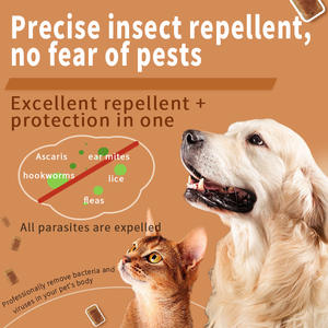 Tabletas Antiparasitarias Universales y Precisas <span class=keywords><strong>para</strong></span> Perros y Gatos Extraídas de Plantas Naturales Seguras y Delicadas - Product Image 2