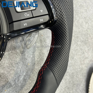 พวงมาลัยหนังมัลติฟังก์ชั่นสำหรับ VW Volkswagen MK5 MK6 MK7 MK7.5กอล์ฟ6 7 <span class=keywords><strong>R</strong></span> <span class=keywords><strong>GTI</strong></span> <span class=keywords><strong>POLO</strong></span> Passat B8อัพเกรดปลั๊กแอนด์เพลย์ - Product Image 5