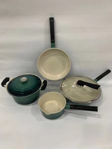 Juego de <span class=keywords><strong>Ollas</strong></span> de Cocina de 4 Piezas de Cerámica Antiadherente Ecológica de Primera Calidad, Duradero para Uso Diario, de Aluminio Fundido, Apto para Inducción - Product Image 5