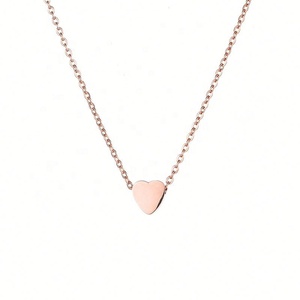 Collier avec pendentif en forme de cœur en acier inoxydable, best-seller ZYO Custom Jewelry, classique, cadeau pour la Saint-Valentin, bijoux tendance. - Product Image 3