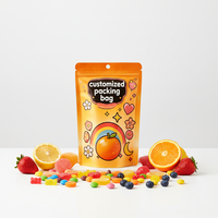Sachets Doypack refermables anti-odeur et anti-enfants, personnalisés, en PE Mylar, pour aliments pour animaux, chips et chewing-gum