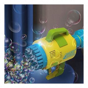 Pistolet à bulles automatique 2022 avec lumière clignotante, jouet aquatique, lanceur de savon pour enfant - Product Image 2