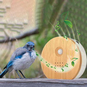 PIR Motion Sensor Bird Sound Box Built-in Audio <b>Switch</b> <b>Timer</b> Realistic Bird Calls for Garden Yard Decoration - Product Image 2