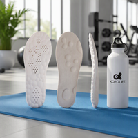 Semelles Confort Sportif, Semelles Orthopédiques avec Soutien de la Voûte Plantaire Désodorisant et Amortissant, Adaptées aux Hommes et aux Femmes, Matériaux PU.