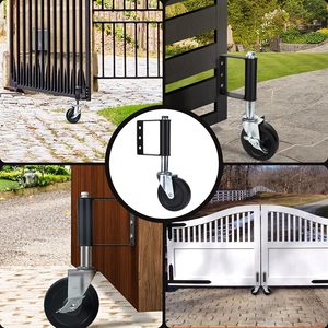 Nhiệm Vụ Nặng Nề Trang Trại Vinyl Cổng Con Lăn Bằng Gỗ Cổng Caster Bánh Xe Mùa Xuân Nạp Kim Loại Ống Đu Hàng Rào Cổng Bánh Xe Cho Vinyl Trang Trại Cổng - Product Image 6
