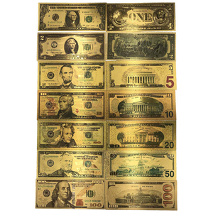 Billete de <span class=keywords><strong>Dólar</strong></span> Personalizado con Lámina Dorada, Todos los Diseños Disponibles, <span class=keywords><strong>Moneda</strong></span> de Lámina Novedosa para Regalo de Fiesta, Colección, Precio al por Mayor - Product Image 6