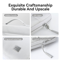 Sac à bandoulière pour ordinateur portable CORDURA en nylon balistique durable, antichoc, souple, portable, double compartiment, professionnel, moderne, simple, 14/16 pouces
