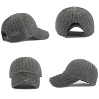 Casquette de baseball tricotée à rayures pour femme, respirante et ajustable, avec logo personnalisé, idéale pour l'été et les activités décontractées en extérieur