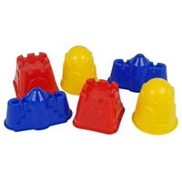 Ensemble de 6 pièces pour château de sable, ensemble de seaux de plage pour enfants, outils de creusement de sable, jouets d'été pour bébés et tout-petits