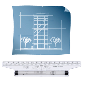 KEARING # MPR30 Thước Kẻ Song Song Kiến Trúc Thước Kẻ Vẽ, Thiết Kế Thước Kẻ Góc Rắn - Product Image 4