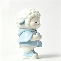 Figurine d'art de collection personnalisée en forme de mouton, statue de dessin animé en PVC et ABS, fabrication OEM en Chine, figurine personnalisée pour la vente en gros de produits de marque