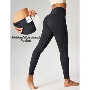 FOXA Compression <b>Leggings</b> Women High Waisted Full Length Tummy <b>Control</b> Yoga Pants Seamless Spandex Nylon - Product Image 5