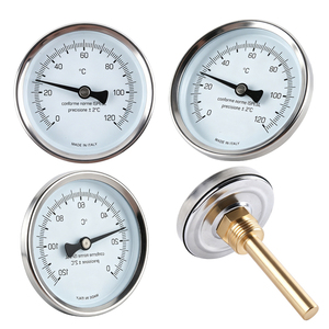 Ventes d'usine, jauge de température bimétallique industrielle à montage arrière, boîtier en acier inoxydable, lecture facile, haute qualité, prix bas, OEM, IP65 - Product Image 1